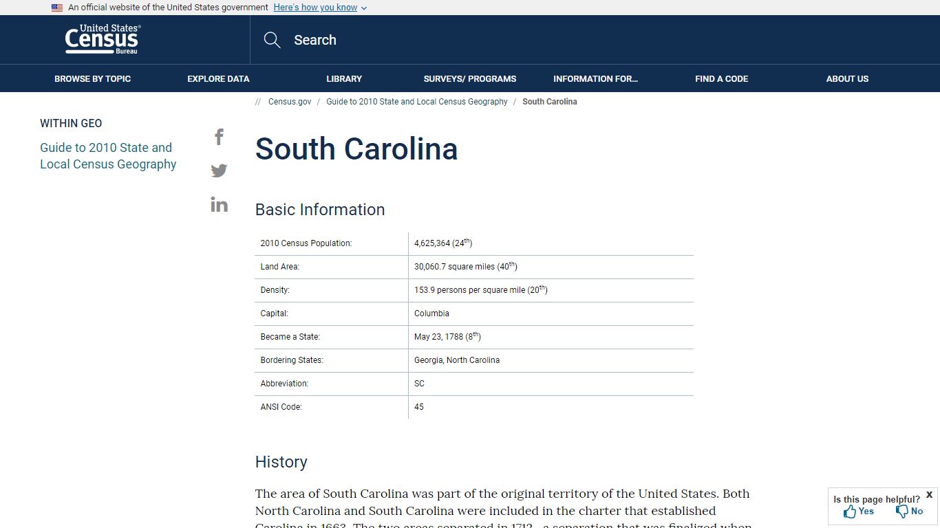 South Carolina - Census.gov